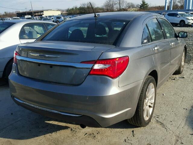 1C3CCBAB6CN317521 - 2012 CHRYSLER 200 LX GRAY photo 4