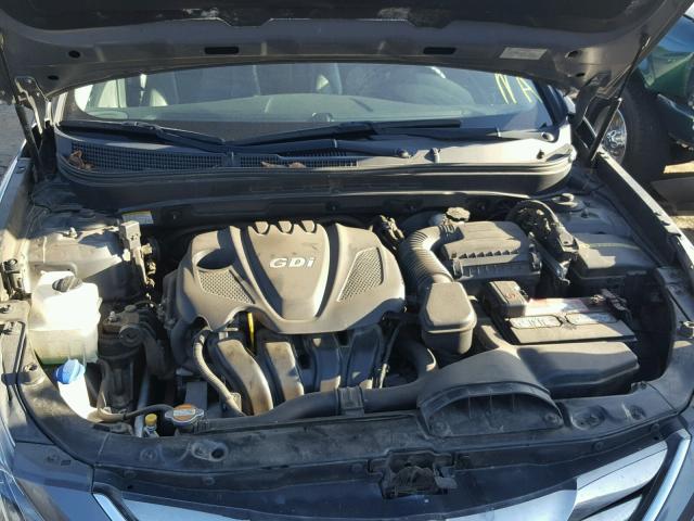 5NPEC4AC4BH151541 - 2011 HYUNDAI SONATA SE GRAY photo 7