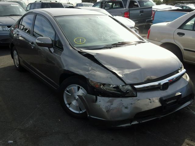 JHMFA36268S001511 - 2008 HONDA CIVIC HYBR GRAY photo 1