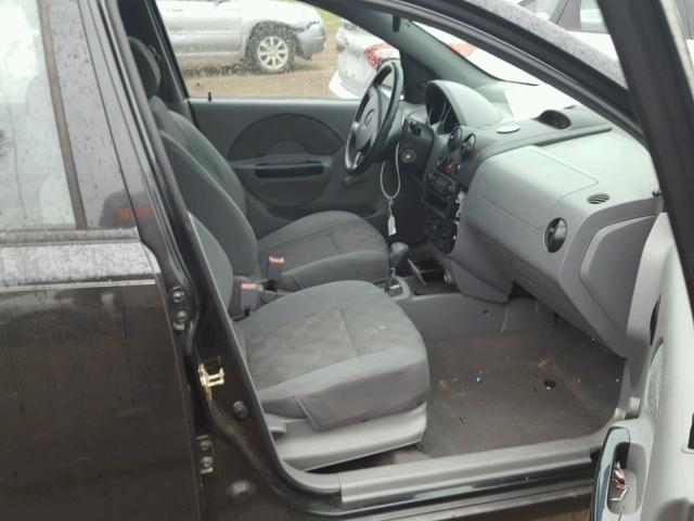 KL1TD52685B477763 - 2005 CHEVROLET AVEO BASE Կապույտ լուսանկար 5