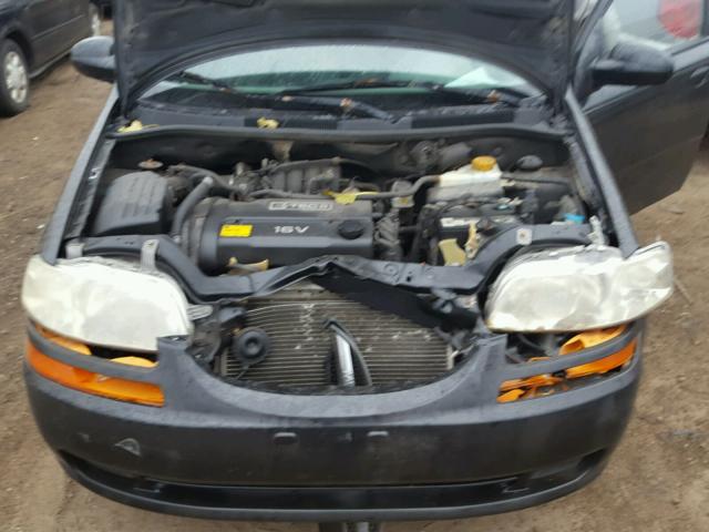 KL1TD52685B477763 - 2005 CHEVROLET AVEO BASE Կապույտ լուսանկար 7