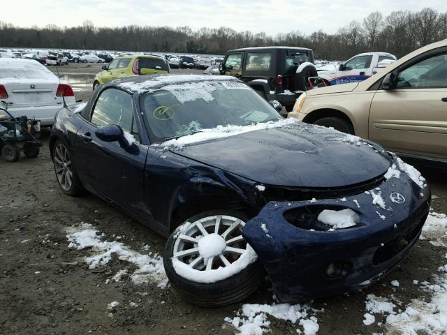 JM1NC25F370137076 - 2007 MAZDA MX-5 MIATA BLUE photo 1