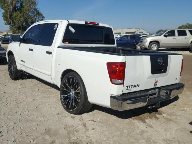 1N6AA0EK1CN326342 - 2012 NISSAN TITAN S WHITE photo 3