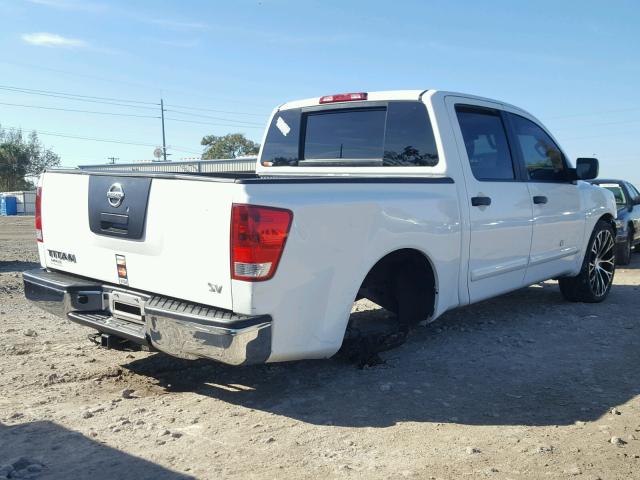 1N6AA0EK1CN326342 - 2012 NISSAN TITAN S WHITE photo 4