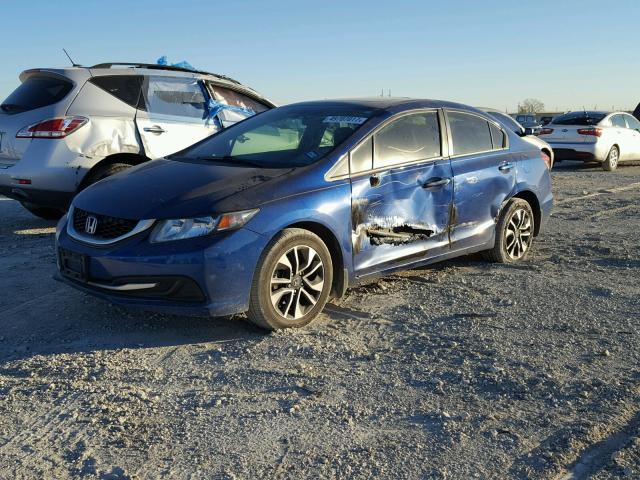 19XFB2F85DE056817 - 2013 HONDA CIVIC EX BLUE photo 2