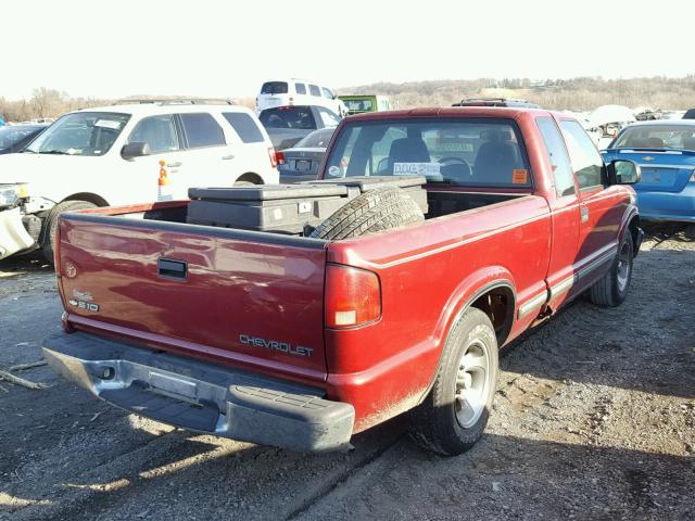 1GCCS19W918105403 - 2001 CHEVROLET S TRUCK S1 RED photo 4