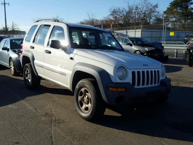 1J4GL48K52W120390 - 2002 JEEP LIBERTY SP WHITE photo 1