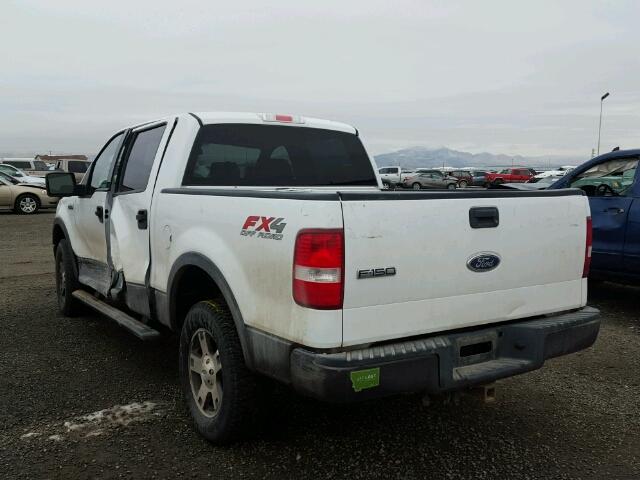 1FTPW14574KB14600 - 2004 FORD F150 SUPER WHITE photo 3