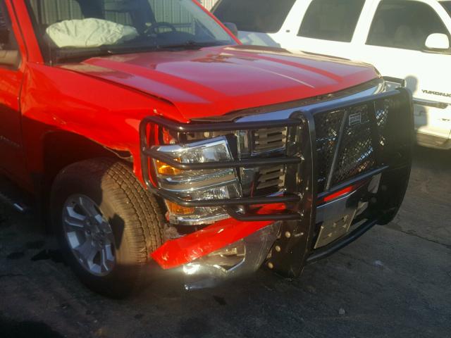 3GCUKREC9EG166457 - 2014 CHEVROLET SILVERADO RED photo 9