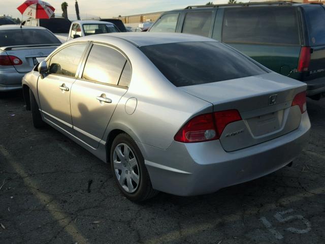 1HGFA16546L078693 - 2006 HONDA CIVIC LX SILVER photo 3