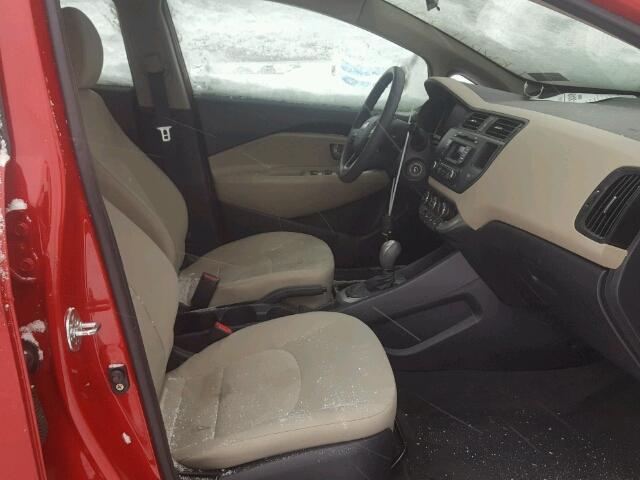 KNADM4A33C6058365 - 2012 KIA RIO LX Կարմիր լուսանկար 5
