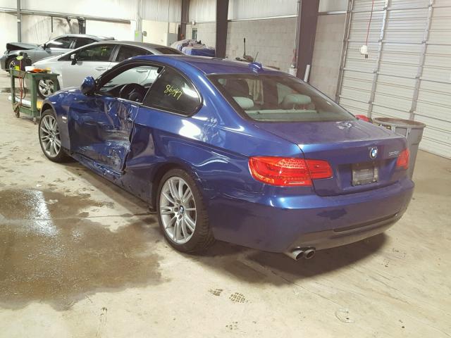 WBAKF3C58BE567303 - 2011 BMW 328 XI BLUE photo 3