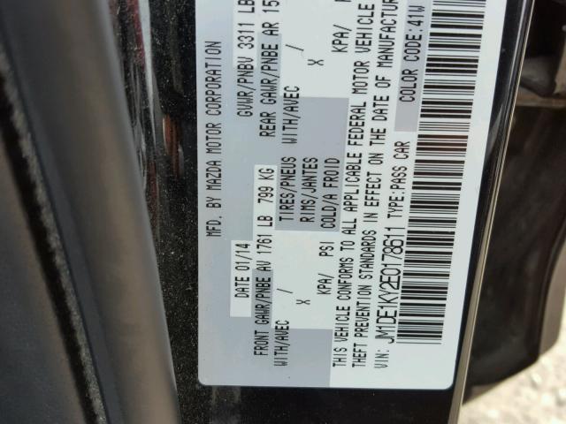 JM1DE1KY2E0178611 - 2014 MAZDA MAZDA2 SPO 黑色 照片 10