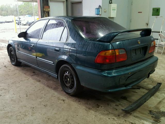 1HGEJ6671YL036589 - 2000 HONDA CIVIC LX BLUE photo 3