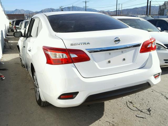 3N1AB7AP0GY336527 - 2016 NISSAN SENTRA S WHITE photo 3