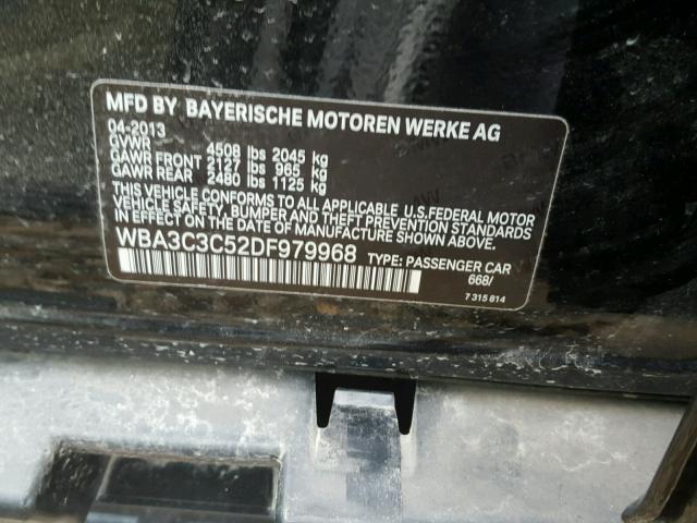 WBA3C3C52DF979968 - 2013 BMW 320 BLACK photo 10