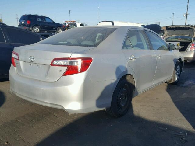 4T4BF1FK6ER414908 - 2014 TOYOTA CAMRY L SILVER photo 4