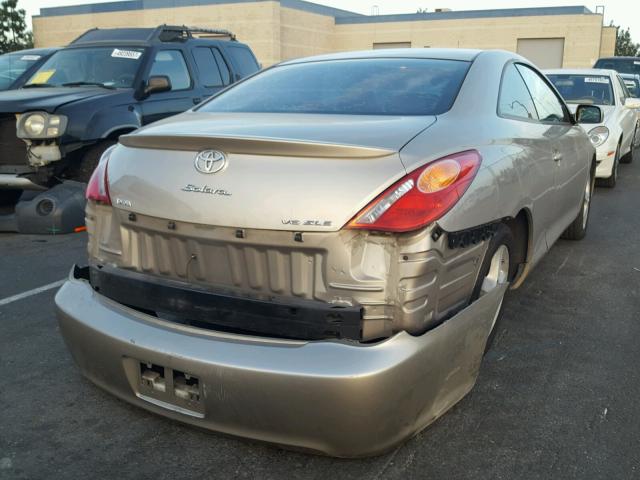 4T1CA30P14U017117 - 2004 TOYOTA CAMRY SOLA GOLD photo 4