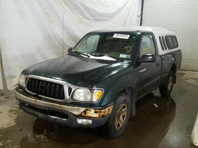 5TENL42N82Z024742 - 2002 TOYOTA TACOMA GREEN photo 2