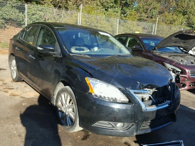 3N1AB7AP2DL658997 - 2013 NISSAN SENTRA S BLACK photo 1