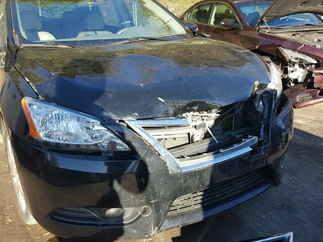 3N1AB7AP2DL658997 - 2013 NISSAN SENTRA S BLACK photo 9