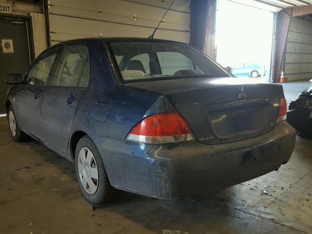 JA3AJ26E74U023076 - 2004 MITSUBISHI LANCER ES BLUE photo 3