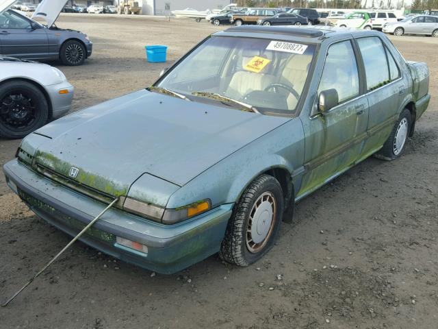 JHMCA5642KC041019 - 1989 HONDA ACCORD LXI GREEN photo 2