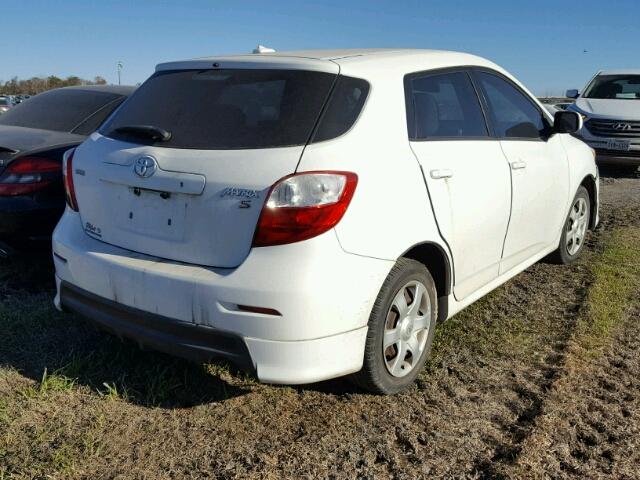 2T1KE40E19C027868 - 2009 TOYOTA COROLLA MA WHITE photo 4