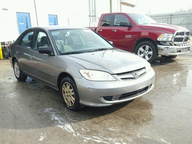 2HGES16584H568640 - 2004 HONDA CIVIC LX GRAY photo 1