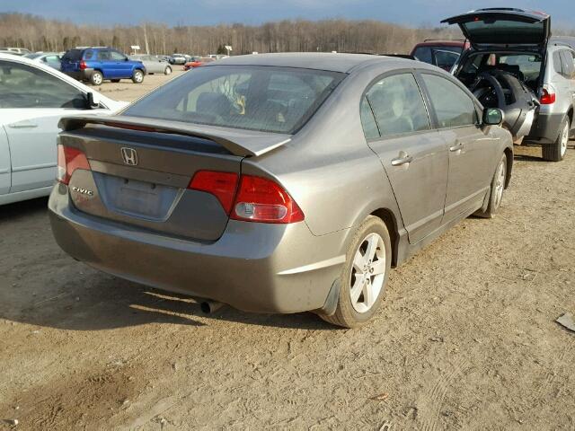 1HGFA16847L115804 - 2007 HONDA CIVIC EX GRAY photo 4