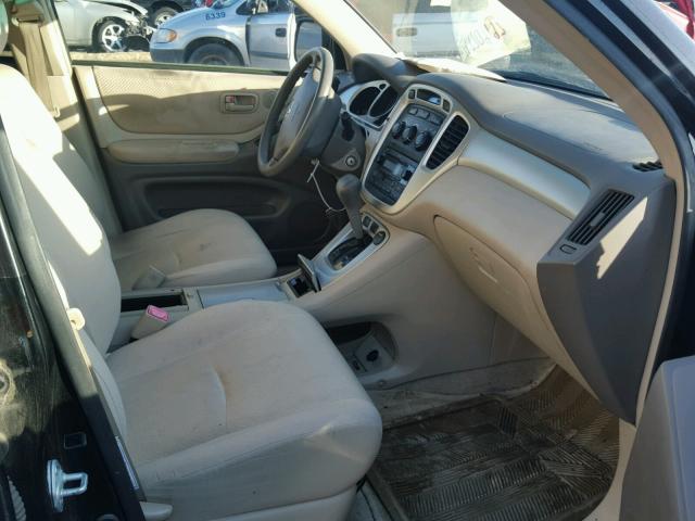 JTEDP21A940038117 - 2004 TOYOTA HIGHLANDER BLACK photo 5