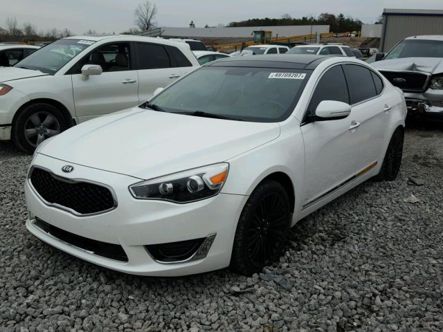 KNALN4D75E5149850 - 2014 KIA CADENZA PR WHITE photo 2