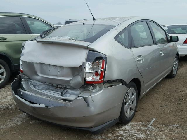 JTDKB20U857026636 - 2005 TOYOTA PRIUS SILVER photo 4