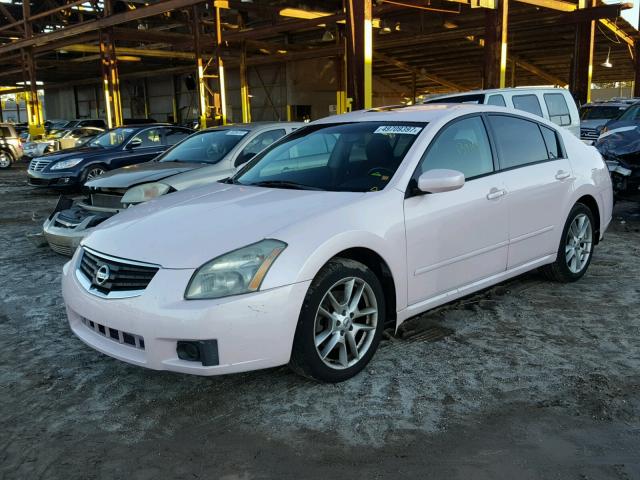 1N4BA41E67C804759 - 2007 NISSAN MAXIMA SE PINK photo 2