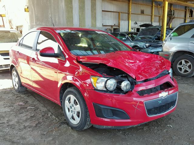 1G1JA5SH1E4194435 - 2014 CHEVROLET SONIC LS RED photo 1