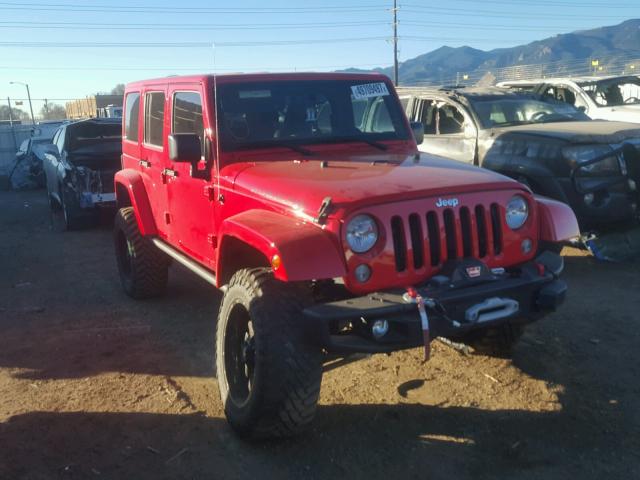 1C4BJWFG4GL305507 - 2016 JEEP WRANGLER U RED photo 1