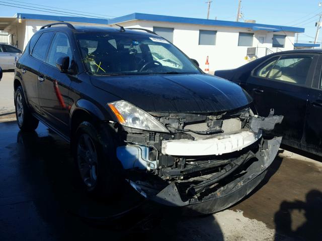 JN8AZ08W94W337082 - 2004 NISSAN MURANO SL BLACK photo 1