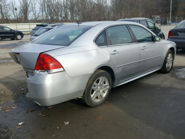 2G1WG5E31D1246760 - 2013 CHEVROLET IMPALA LT SILVER photo 4