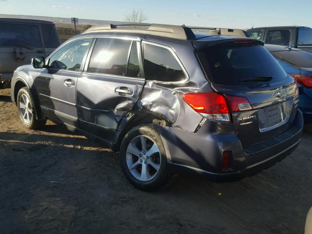 4S4BRDPC7E2315665 - 2014 SUBARU OUTBACK 3. GRAY photo 3