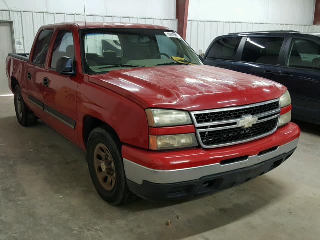 2GCEC13V061245713 - 2006 CHEVROLET SILVERADO RED photo 1