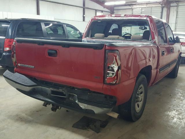 2GCEC13V061245713 - 2006 CHEVROLET SILVERADO RED photo 4