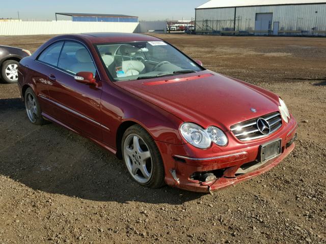 WDBTJ75J43F030753 - 2003 MERCEDES-BENZ CLK 500 RED photo 1