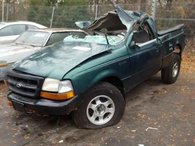 1FTYR10V4YPA43866 - 2000 FORD RANGER GREEN photo 2