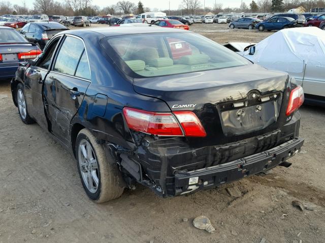 4T1BE46K27U581297 - 2007 TOYOTA CAMRY BLACK photo 3