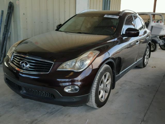 JNKAJ09E98M306570 - 2008 INFINITI EX35 MAROON photo 2