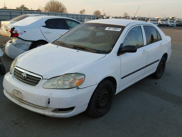 1NXBR32E16Z697989 - 2006 TOYOTA COROLLA CE WHITE photo 2