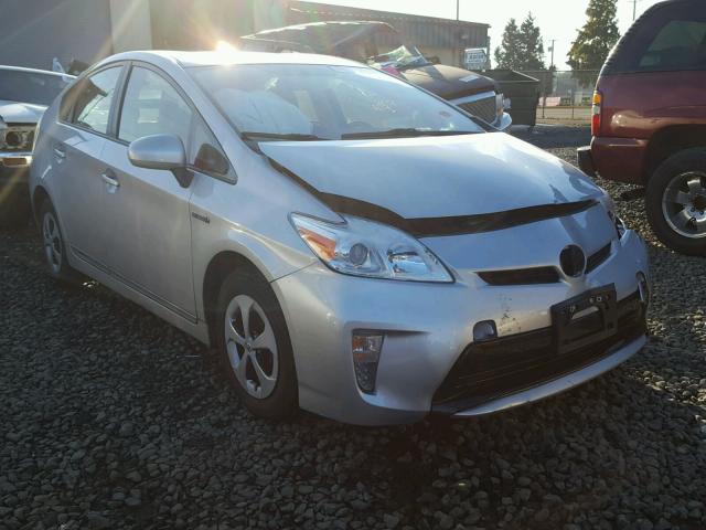 JTDKN3DU8E1742527 - 2014 TOYOTA PRIUS SILVER photo 1