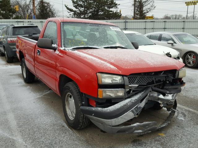 1GCEC14X14Z313456 - 2004 CHEVROLET SILVERADO RED photo 1