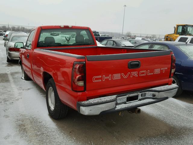 1GCEC14X14Z313456 - 2004 CHEVROLET SILVERADO RED photo 3