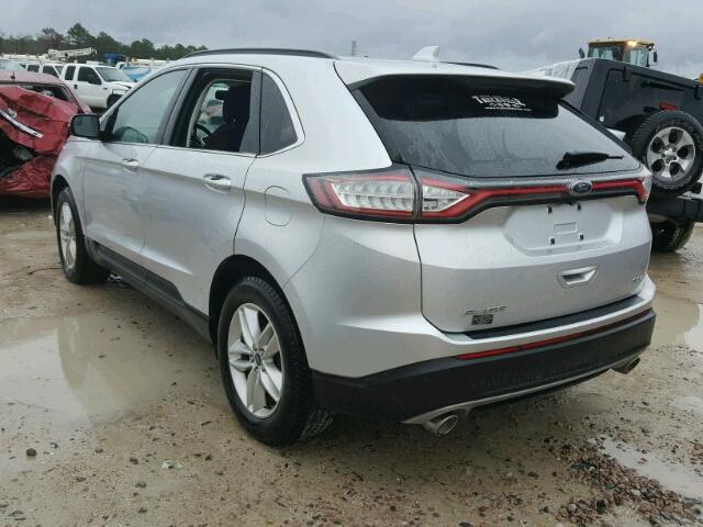 2FMTK3J83FBB91476 - 2015 FORD EDGE SEL SILVER photo 3